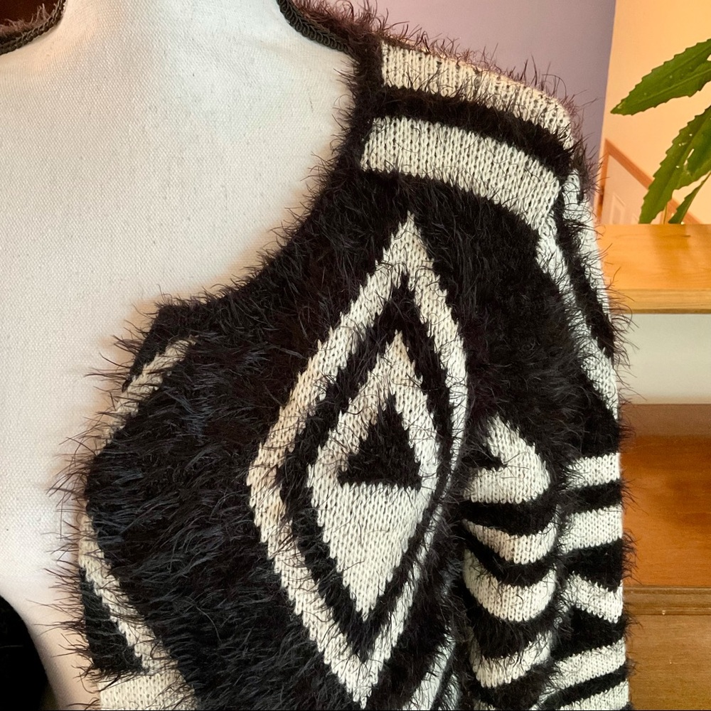 Fuzzy Soft Open Cardigan By Cliche, Size Medium - image 3